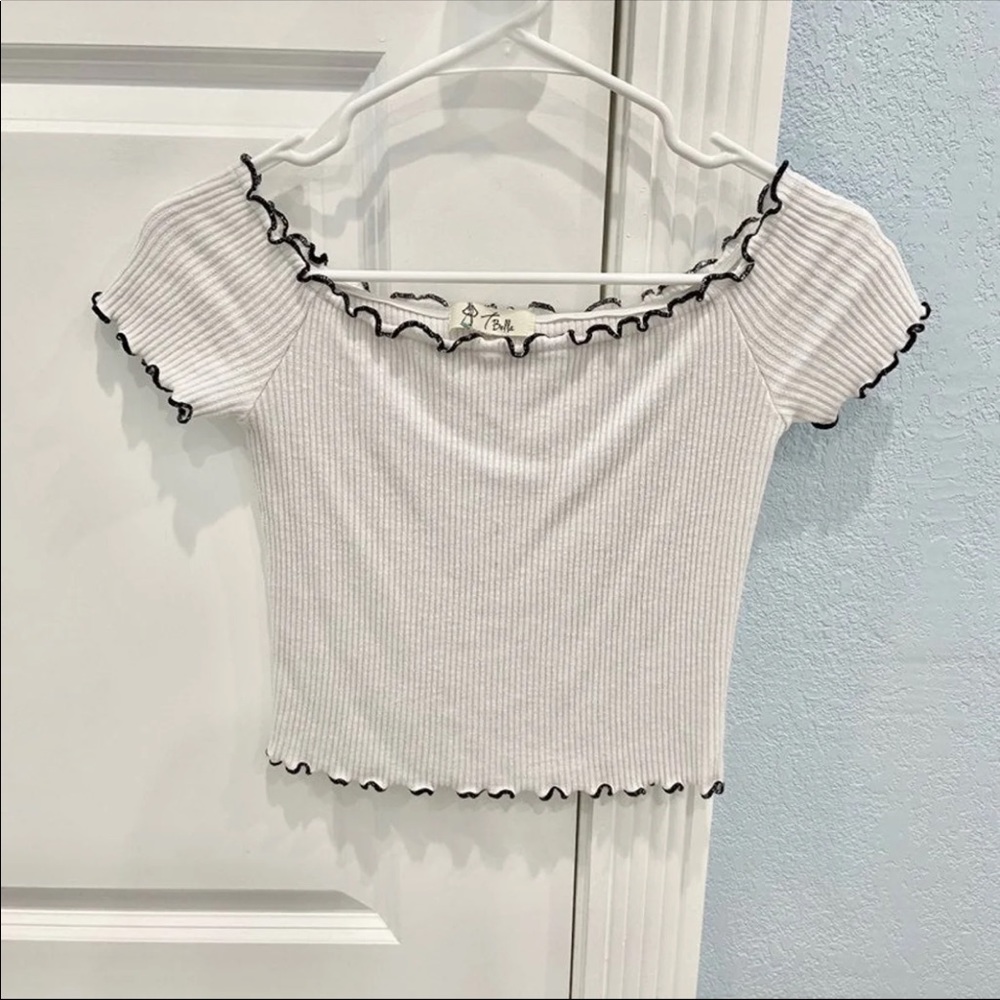Forever 21 Off the Shoulder Crop Top